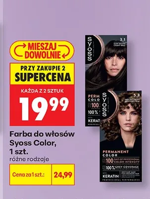 Farba do włosów Syoss Color 5_8 promocja w Biedronka