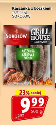 Kaszanka z boczkiem Sokołów promocja w Prim Market