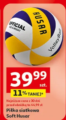 Piłka siatkowa Soft Husar promocja w Auchan