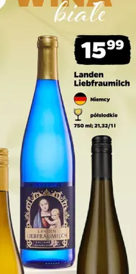 Wino białe Landen Liebfraumilch półsłodkie promocja w Netto