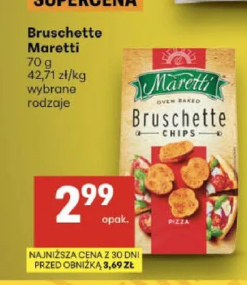 Bruschette Maretti Pizza promocja w Delikatesy Centrum