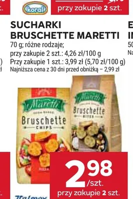 Sucharki Bruschette Maretti promocja w Stokrotka