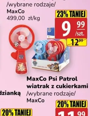 Wiatrak z cukierkami MaxCo Psi Patrol promocja w API Market