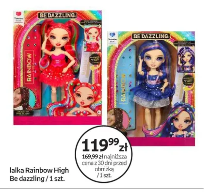 Lalka Rainbow High Be Dazzling promocja w Empik
