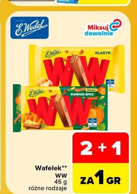Wafelek WW klasyk E.Wedel promocja w Carrefour