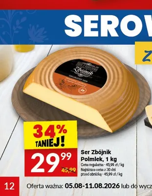 Ser Zbójnik Polmlek promocja w Twój Market