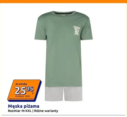 Piżama męska promocja w Action