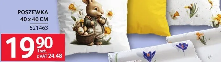 Poszewka 40 x 40 cm promocja w Selgros