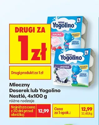 Deserek Yogolino różne rodzaje promocja w Biedronka
