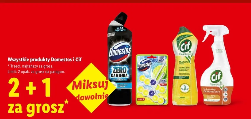 Produkty Domestos i Cif promocja w Lidl