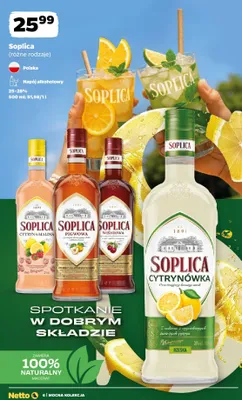 Napój alkoholowy Soplica Cytrynówka promocja w Netto