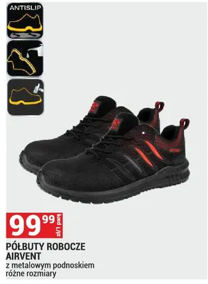 Półbuty robocze Airvent z metalowym podnoskiem promocja w Merkury Market