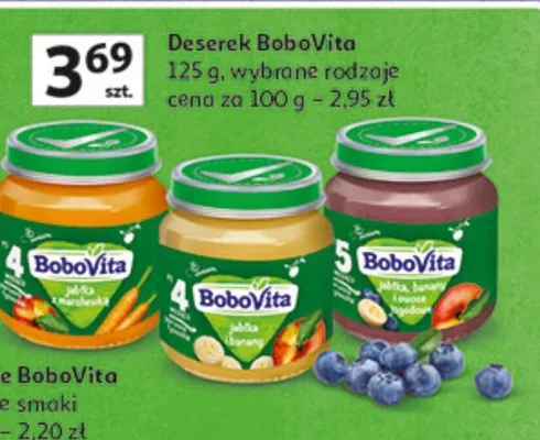 Deserek BoboVita, wybrane rodzaje promocja w Auchan