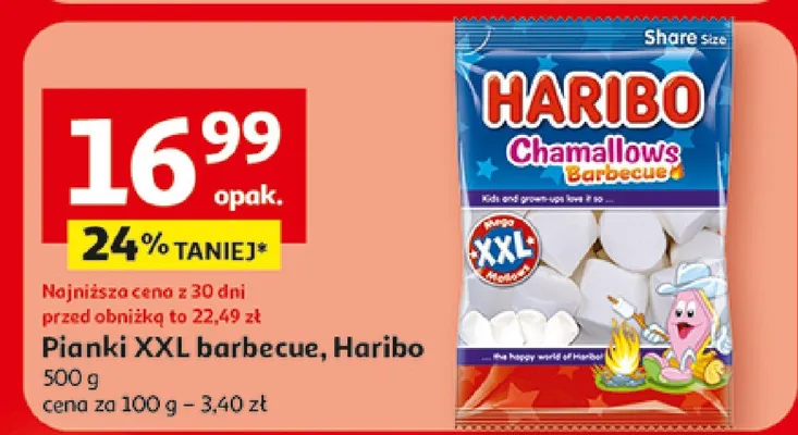 Pianki XXL barbecue Haribo promocja w Auchan