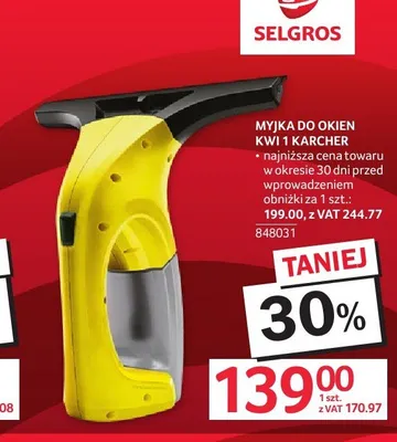 Myjka do okien Kärcher KW1 promocja w Selgros