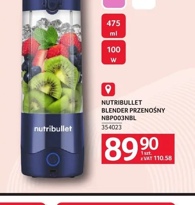 Blender przenośny NUTRIBULLET NBP003NBL promocja w Selgros