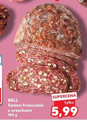 Salami francuskie z orzechami BELL promocja w Kaufland