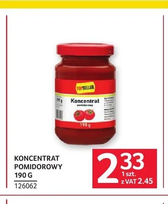 Koncentrat pomidorowy Topseller promocja w Selgros