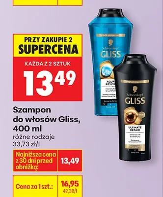 Szampon do włosów, różne rodzaje promocja w Biedronka