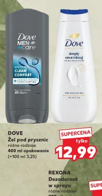 Żel pod prysznic Dove Men+Care Clean Comfort promocja w Kaufland