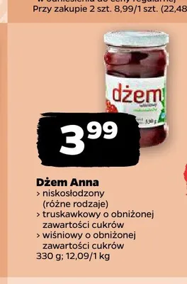 Dżem Anna promocja w Netto