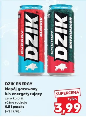 Napój gazowany zero kalorii, różne rodzaje promocja w Kaufland