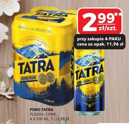 Piwo Jasne Pełne puszka promocja w Top Market