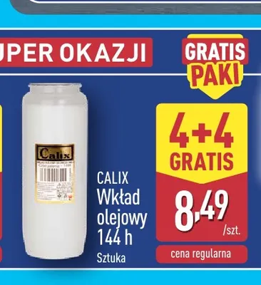 Wkład olejowy 144 h Calix promocja w Aldi