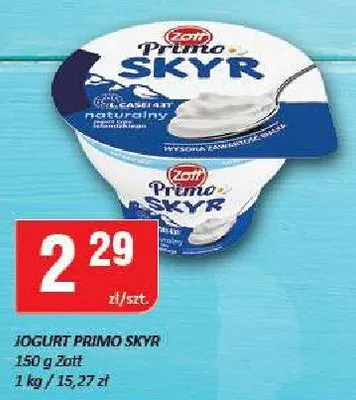 Jogurt Primo Skyr promocja w Chorten