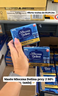Masło ekstra Mleczna Dolina promocja w Biedronka