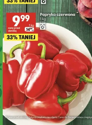 Papryka czerwona promocja w Delikatesy Centrum