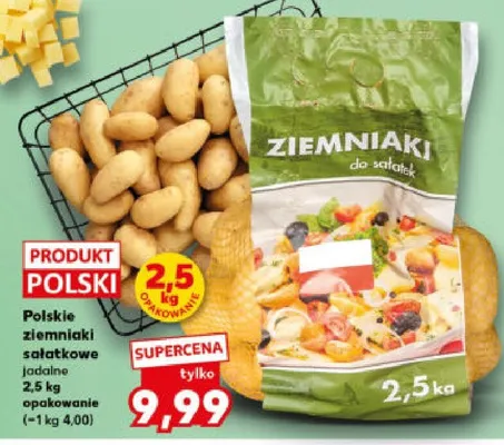 Polskie ziemniaki sałatkowe jadalne promocja w Kaufland