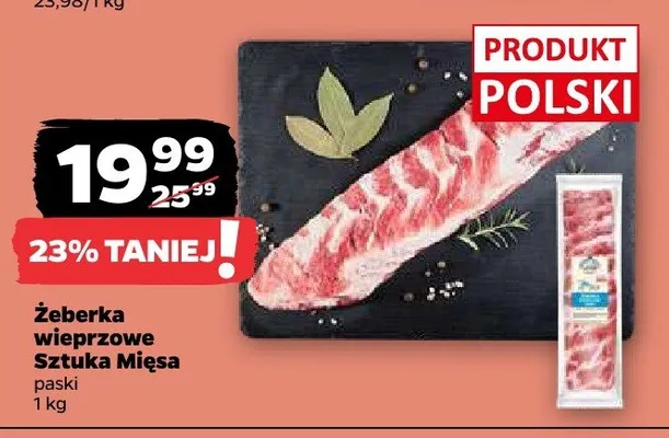 Żeberka wieprzowe promocja w Netto
