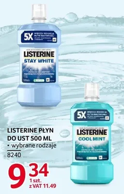 Płyn do ust Listerine Stay White 500ml promocja w Selgros