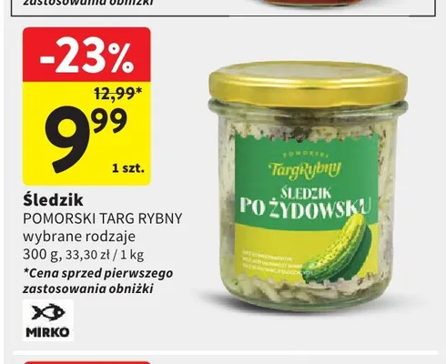 Śledzik Pomorski Targ Rybny promocja w Intermarche