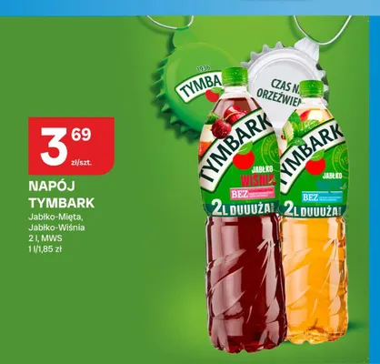 Napój Tymbark Jabłko-Wiśnia promocja w Chorten