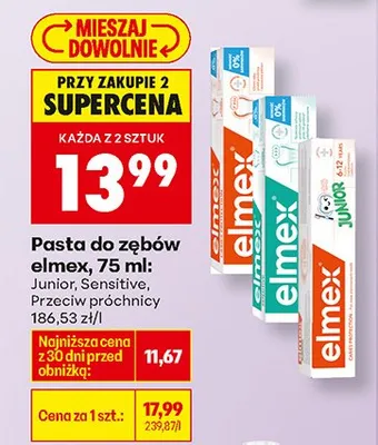 Pasta do zębów Sensitive promocja w Biedronka