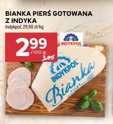 Bianka pierś gotowana z indyka Indykpol promocja w Stokrotka