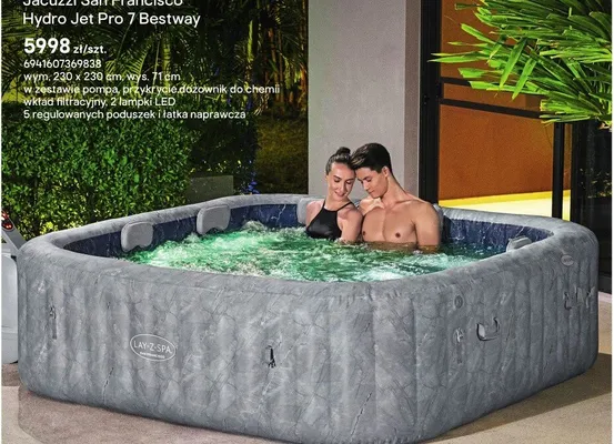 Jacuzzi San Francisco Hydro Jet Pro 7 promocja w Castorama