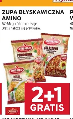 Zupa błyskawiczna pomidorowa Amino promocja w Stokrotka
