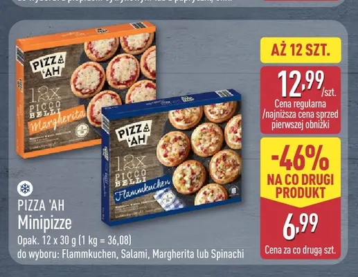 Minipizze Margherita Pizza 'Ah 12-pak 30 g promocja w Aldi