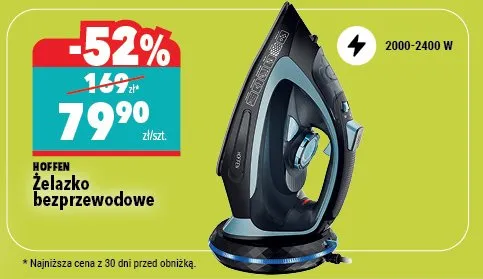 Żelazko parowe bezprzewodowe 2600w promocja w Biedronka Home