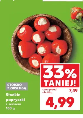 Słodkie papryczki z serkiem promocja w Kaufland