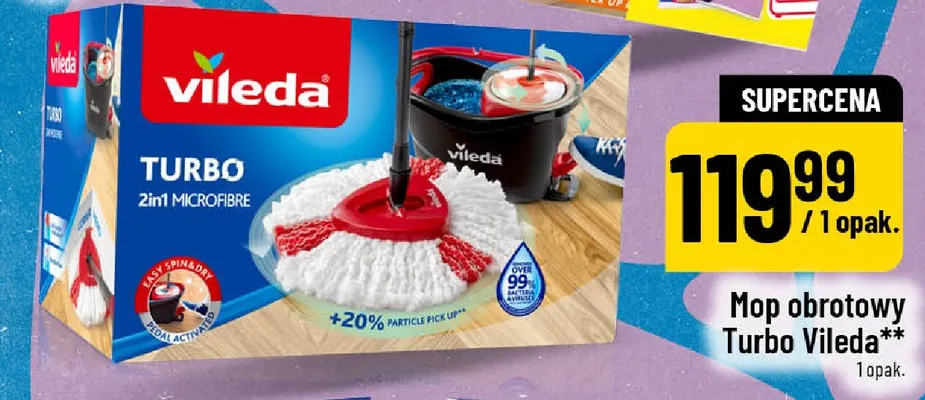 Mop obrotowy Vileda Turbo 2in1 Microfibre promocja w POLOmarket