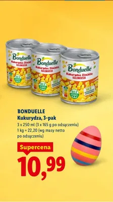 Kukurydza 3x250 ml promocja w Lidl