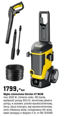 Myjka ciśnieniowa K7 WCM promocja w OBI