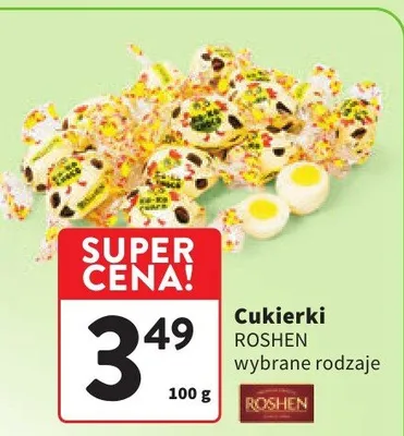 Cukierki wybrane rodzaje promocja w Intermarche