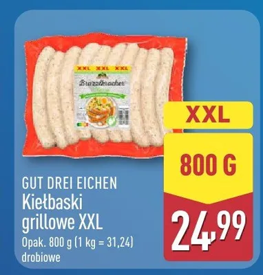 Kiełbaski grillowe XXL promocja w Aldi