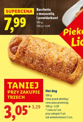 Hot dog promocja w Lidl