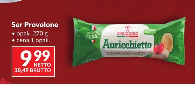 Ser provolone Auricchio promocja w Makro